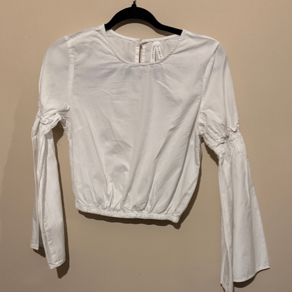 Live 4 Truth White Bell Sleeve Blouse